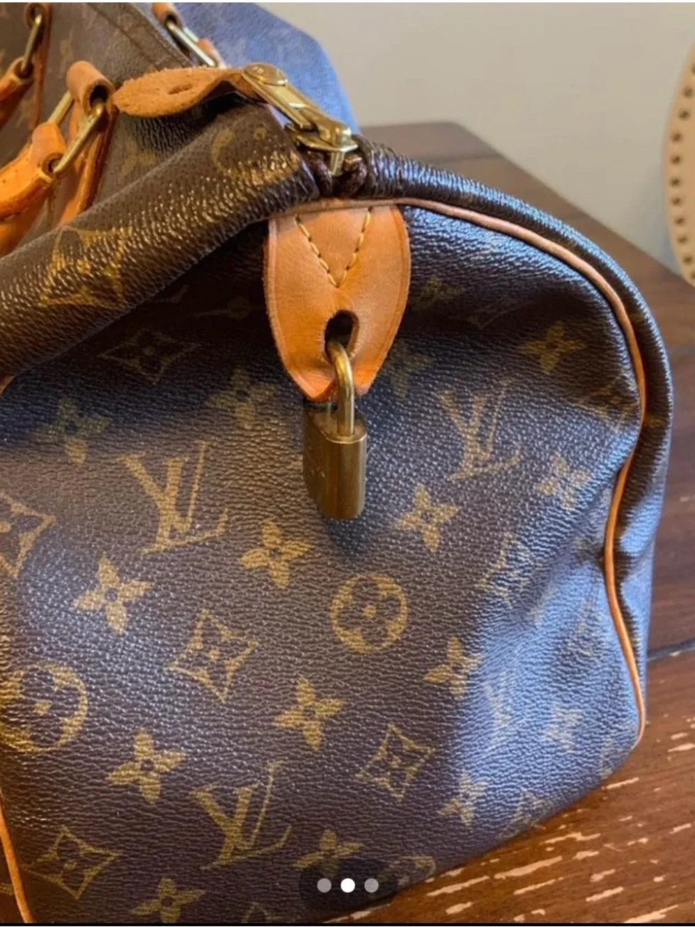 Louis Vuitton Monogram Canvas Tote in Brown and Tan